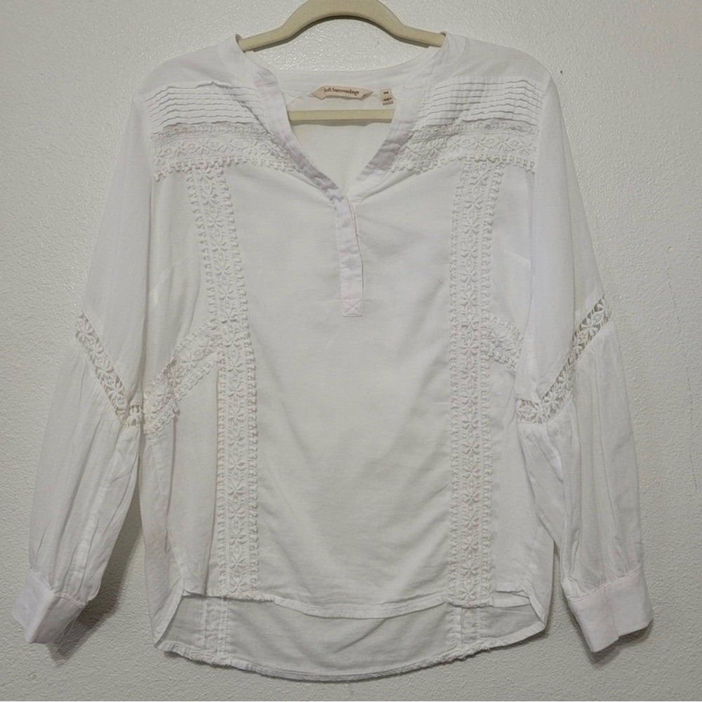 Soft Surroundings Popover V-neck Top